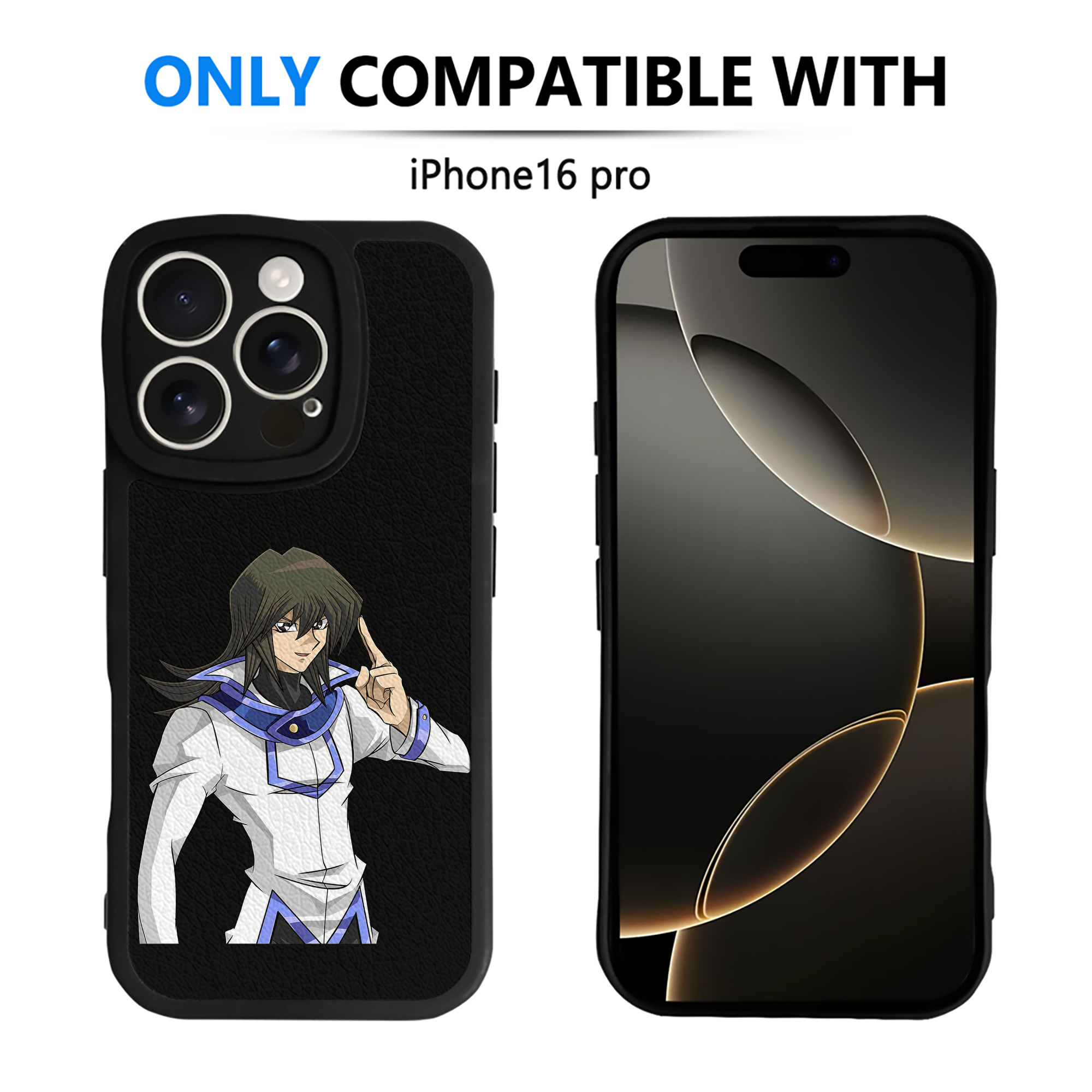 遊☆戯☆王 Yu-Gi-Oh! 【iPhone 16シリーズ対応】シリコンスマホケース（レザー調） 材質：シリコン